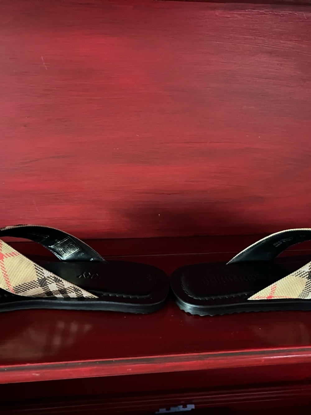 Burberry Black Leather Ballet Flats - Picture 12 of 16